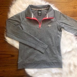 VS Pink Gray Quarter-Zip